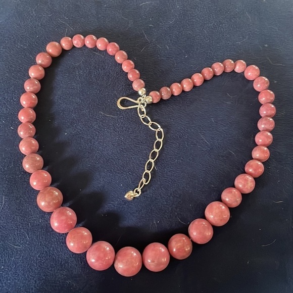 Rose Rhodonite Graduated Bead Necklace by Jay King - Picture 8 of 13